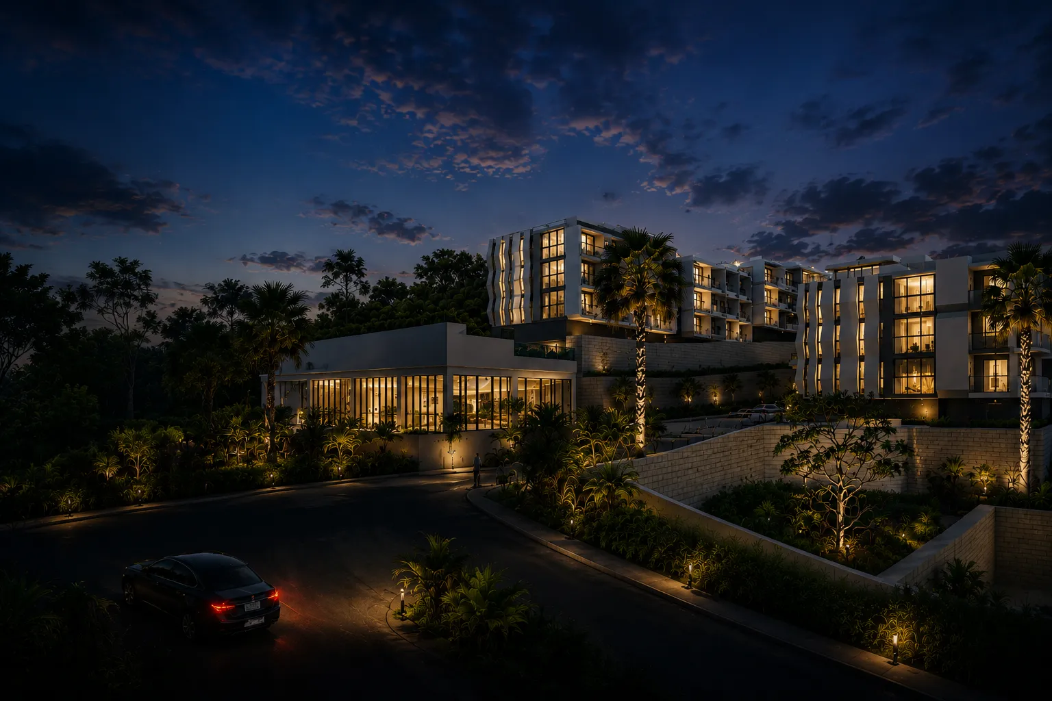 Spring Valley by night